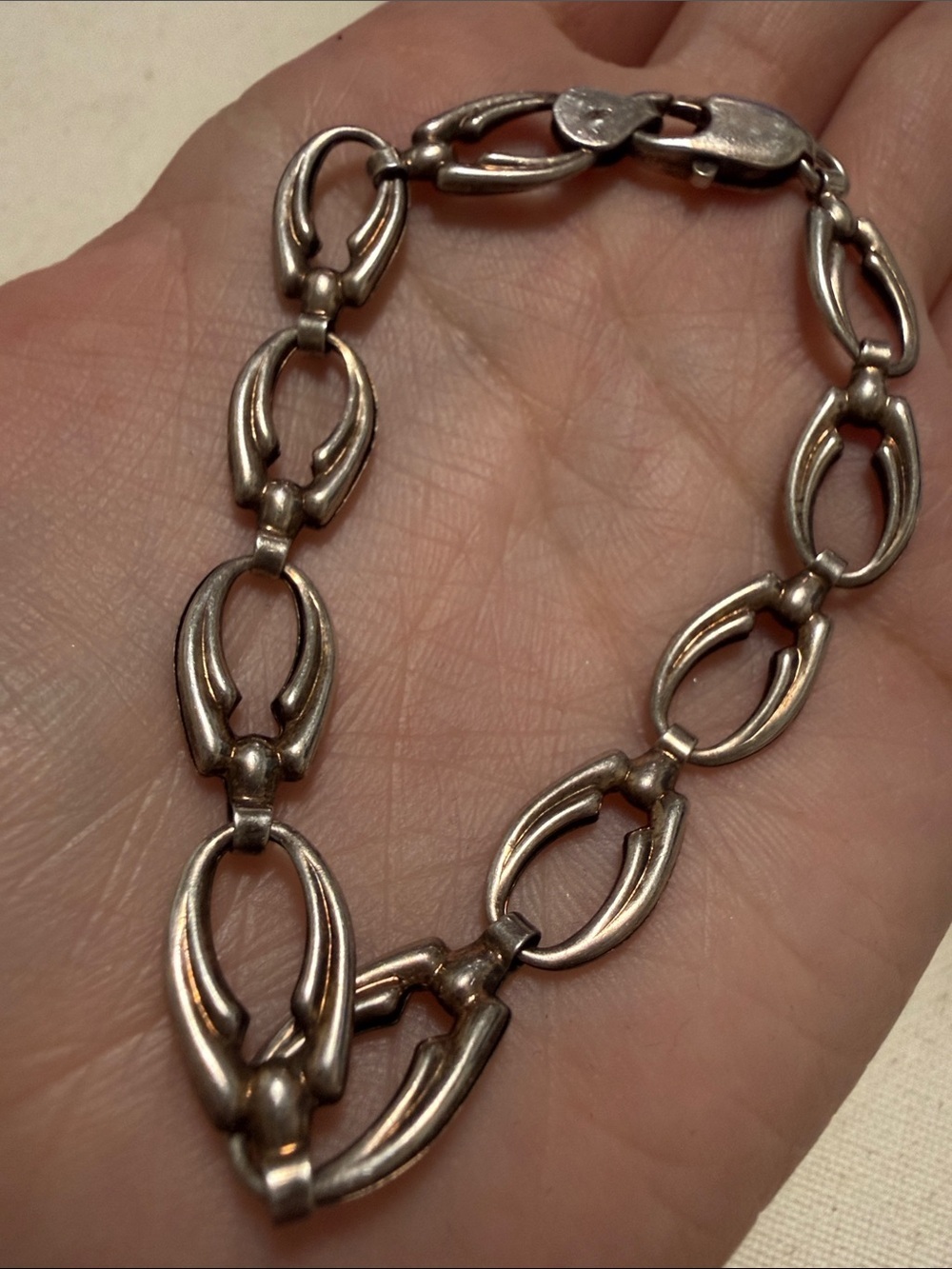 Sterling Silver 925 Link Bracelet 7.5’ in